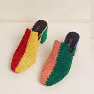 Charlotte Stone Mae Mules in Kingston colorway (7M)